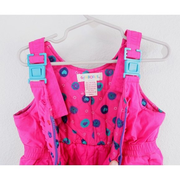 Vintage Gymboree pink overalls jumpsuit ski snowsuit, size small - Picture 4 of 15